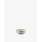 Always Lucky Sterling-Silver Plated Brass Signet Ring - N