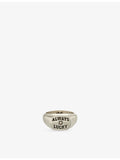 Twojeys Always Lucky sterling-silver plated brass signet ring (British brand)