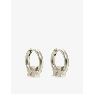 selfridges TWOJEYS Icon Star Sterling Silver Hoop Earrings- Buy online at McGrocer