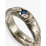 Twojeys blue stone sterling silver ring, imported from the UK