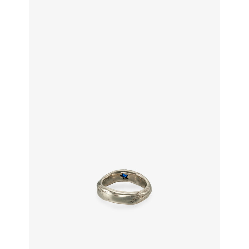 Twojeys blue stone sterling silver ring, imported from the UK