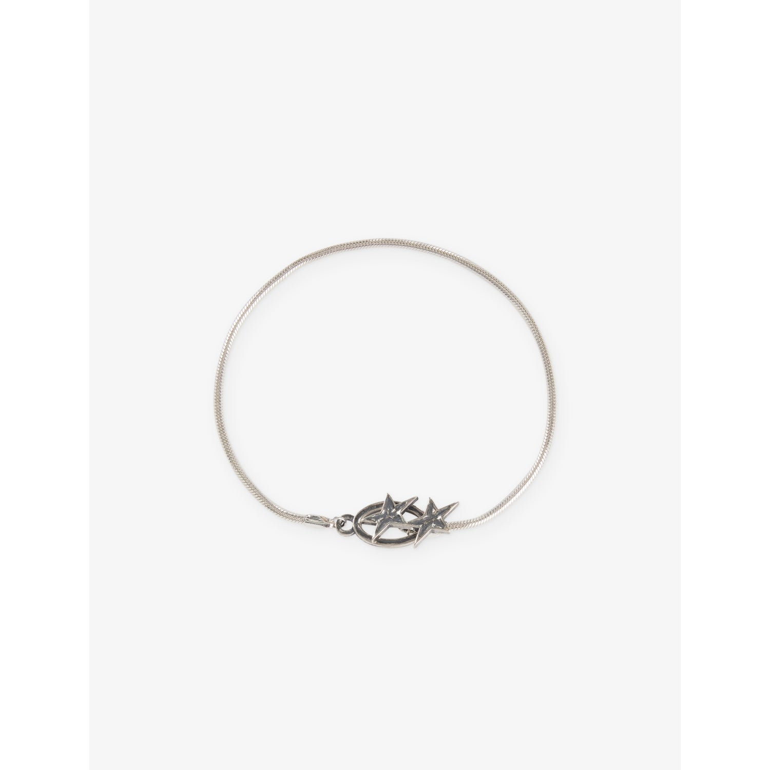 Icon Sterling-Silver Clasp Bracelet - S