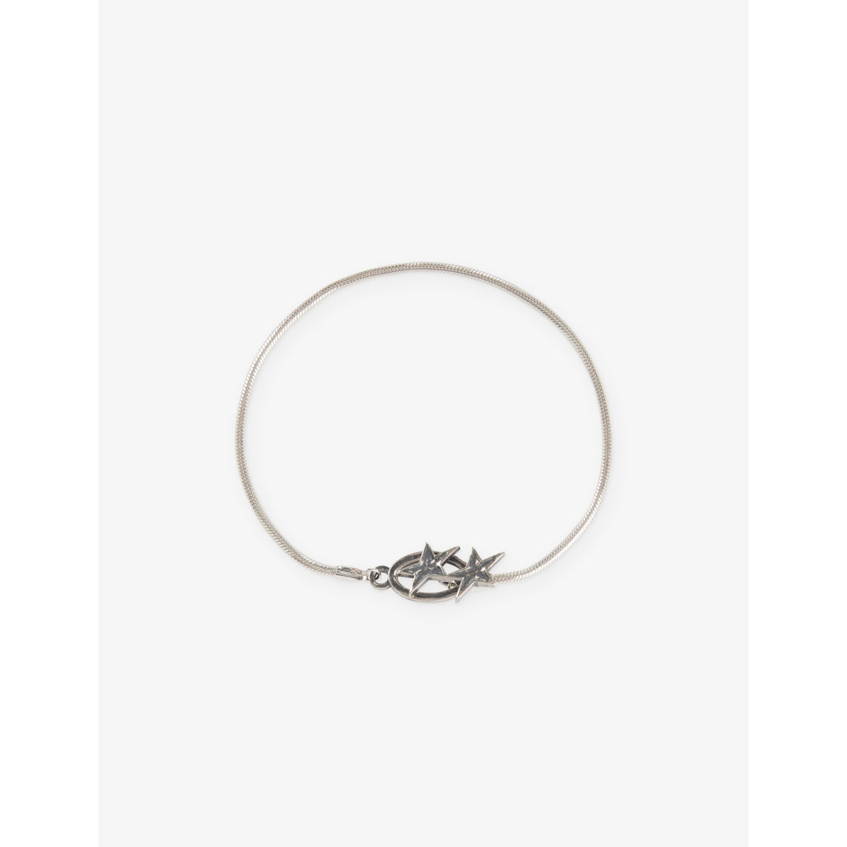 Icon Sterling-Silver Clasp Bracelet - S