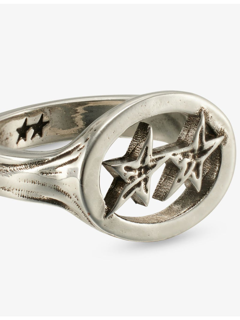 Twojeys Mini Superstar star top ring, sterling-silver plated brass (British brand)