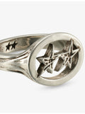 Twojeys Mini Superstar star top ring, sterling-silver plated brass (British brand)