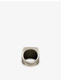 Twojeys sterling-silver plated signet ring, imported from the UK