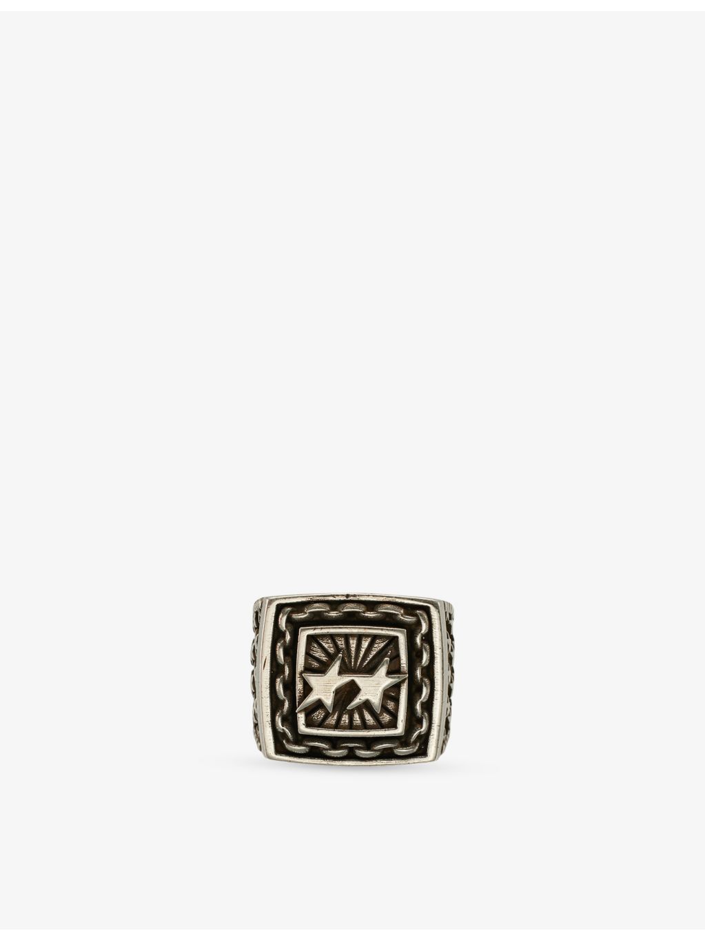 Twojeys sterling-silver plated signet ring, imported from the UK