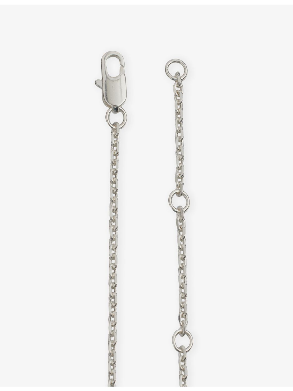 Motel silver-plated brass necklace multi-pendant, imported from the UK