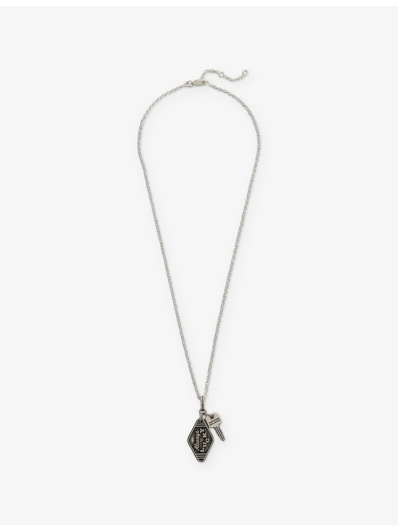 Motel silver-plated brass necklace multi-pendant, imported from the UK