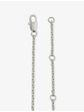Twojeys silver-plated brass horseshoe necklace with cubic zirconia (British brand)