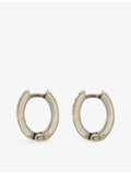 Twojeys 925 sterling silver hoop earrings with oxidised star pattern, UK version