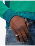 Twojeys sterling silver ring with all-over star design - British product