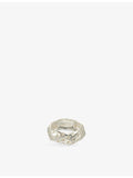 Twojeys sterling silver ring with all-over star design - British product