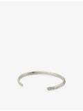 Twojeys silver-plated brass bangle with organic star pattern, imported from the UK