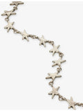 Twojeys star motif trouser chain in sterling silver-plated brass, UK version