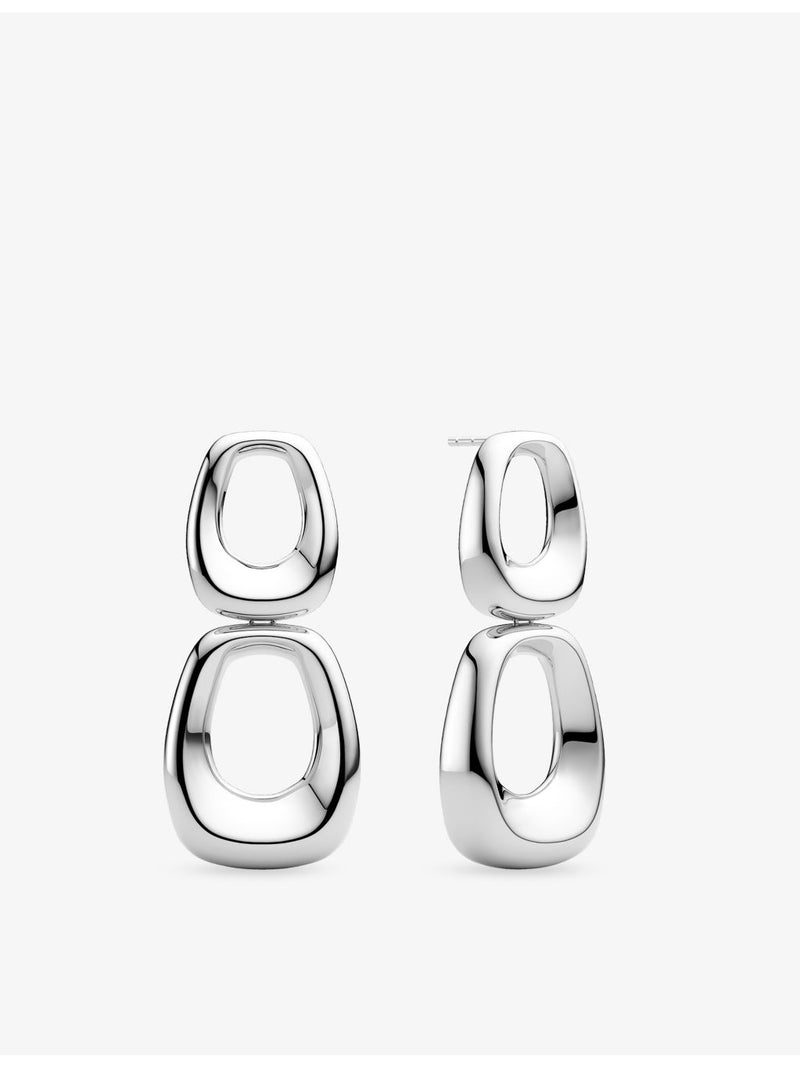 Sif Jakobs Borsa Due sterling silver drop earrings, imported from the UK