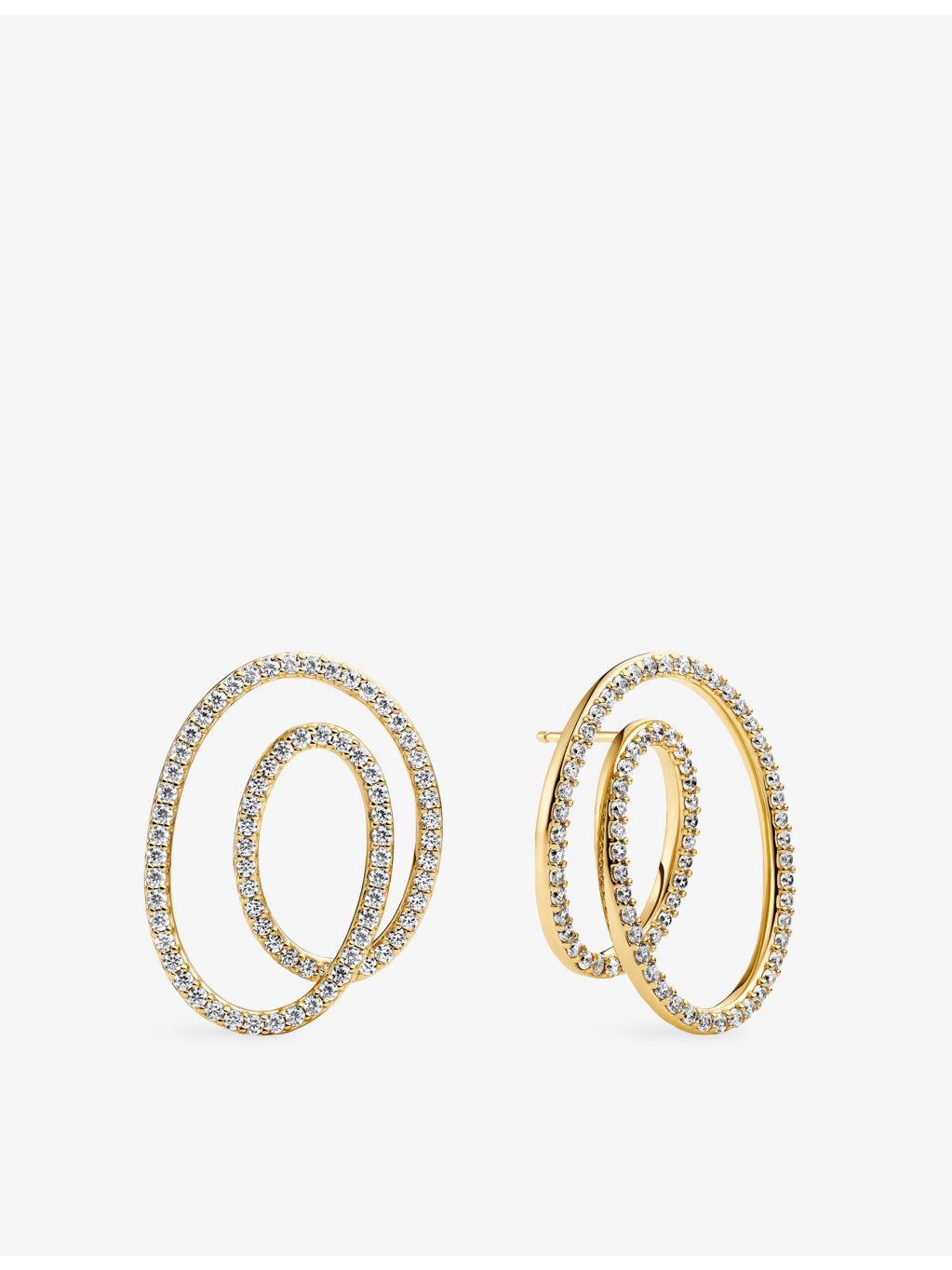 Sif Jakobs 18ct gold-plated stud earrings, imported from the UK