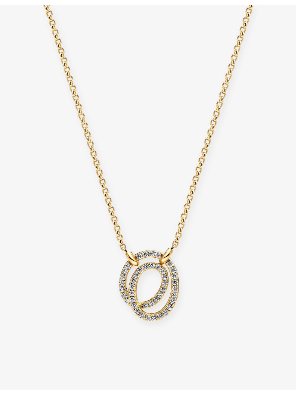Sif Jakobs spiral pendant necklace 18ct gold-plated silver, imported from the UK