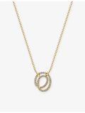 Sif Jakobs spiral pendant necklace 18ct gold-plated silver, imported from the UK