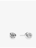 Sif Jakobs stud earrings rhodium-plated sterling silver cubic zirconia 0.53cm - British product