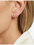 Sif Jakobs gold-plated stud earrings with cubic zirconia, UK version