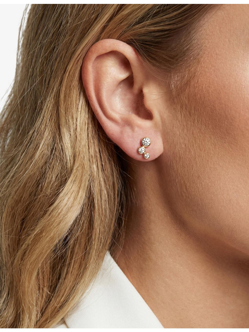 Sif Jakobs stud earrings with cubic zirconia, UK version