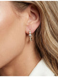 Sif Jakobs 18ct gold-plated cubic zirconia hoop earrings - British product