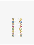Sif Jakobs Sardinien 18ct gold-plated drop earrings, imported from the UK