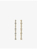 Sif Jakobs 18ct gold-plated drop earrings with cubic zirconia (British brand)