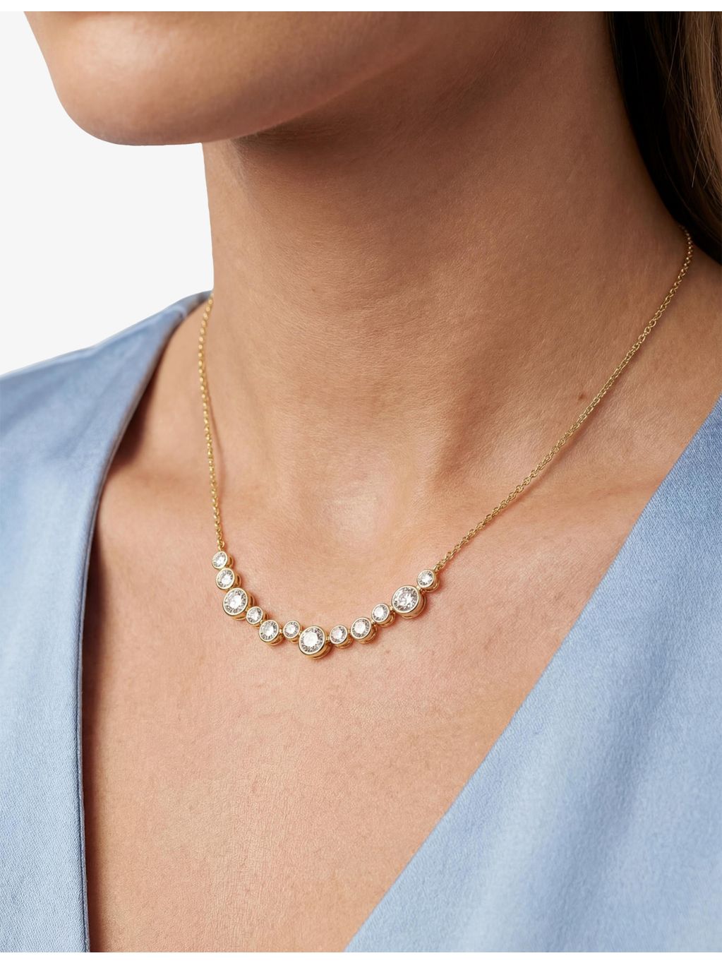 Sif Jakobs Sardinien Dodici cubic zirconia necklace 45cm - British product