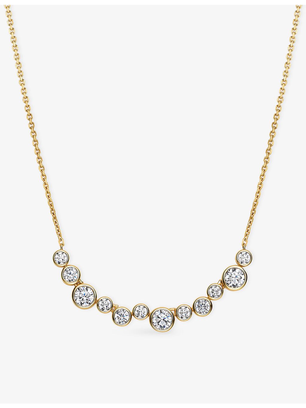 Sif Jakobs Sardinien Dodici cubic zirconia necklace 45cm - British product
