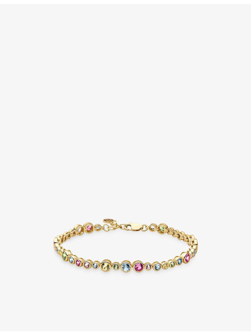 Sif Jakobs 18ct gold-plated sterling silver bracelet cubic zirconia, imported from the UK
