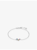 Sif Jakobs rhodium-plated sterling silver cubic zirconia bracelet 18cm, UK version