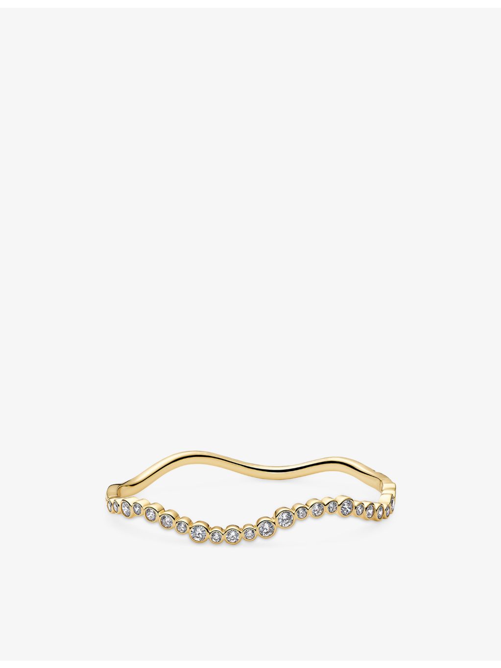 Sif Jakobs Sardinien bangle, gold plated silver cubic zirconia - British product