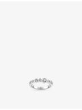 Sif Jakobs Sardinien cubic zirconia ring in rhodium-plated silver, UK version