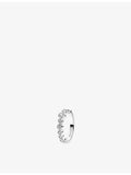 Sif Jakobs Sardinien cubic zirconia ring in rhodium-plated silver, UK version