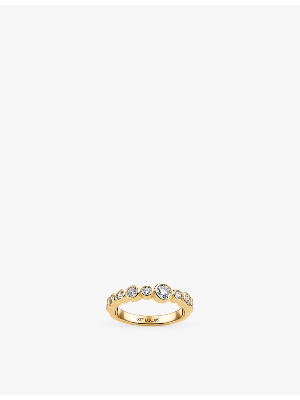 Sif Jakobs Sardinien gold-plated sterling silver ring 5mm, UK version