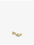 Sif Jakobs Sardinien Wave ring with multicoloured cubic zirconia - British product