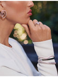 Sif Jakobs sterling silver zirconia ring 8mm, UK version