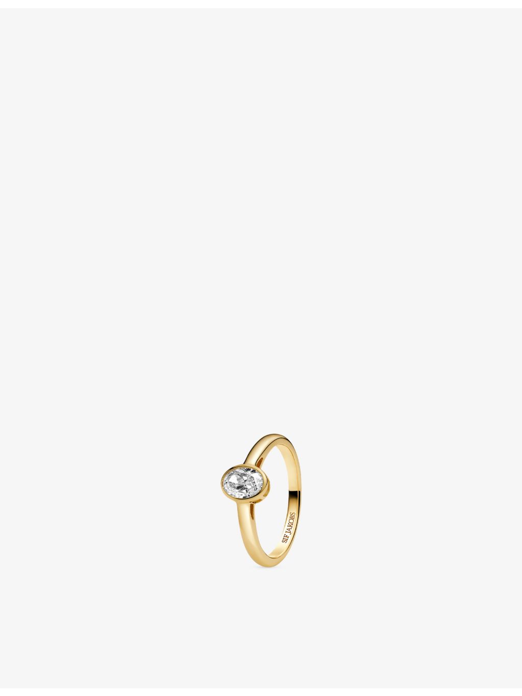 Sif Jakobs gold plated silver zirconia ring, imported from the UK