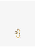 Sif Jakobs gold plated silver zirconia ring, imported from the UK