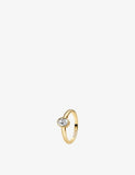 Sif Jakobs Sardinien Ovale Piccolo 18ct Yellow Gold Plated Sterling Silver and Zirconia Ring