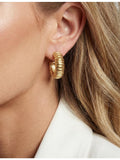 Sif Jakobs 18ct gold-plated sterling silver hoop earrings 2.2cm, UK version
