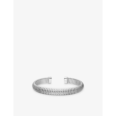 selfridges Sif Jakobs Riva Rhodium-Plated Sterling Silver Bangle- Buy online at McGrocer