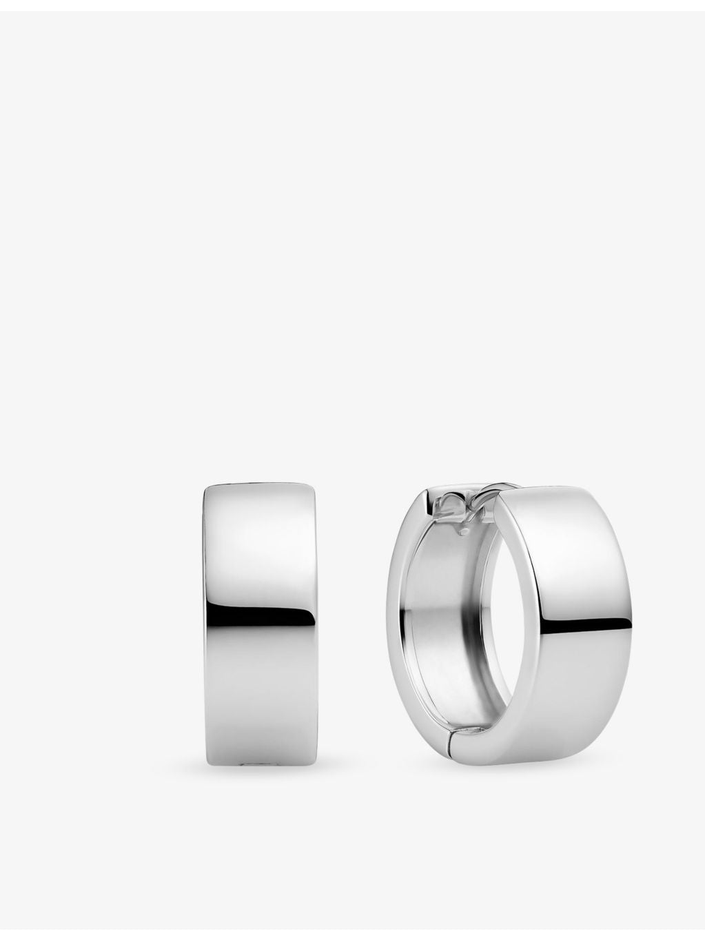 Sif Jakobs rhodium-plated sterling silver hoop earrings 1.7cm (British brand)