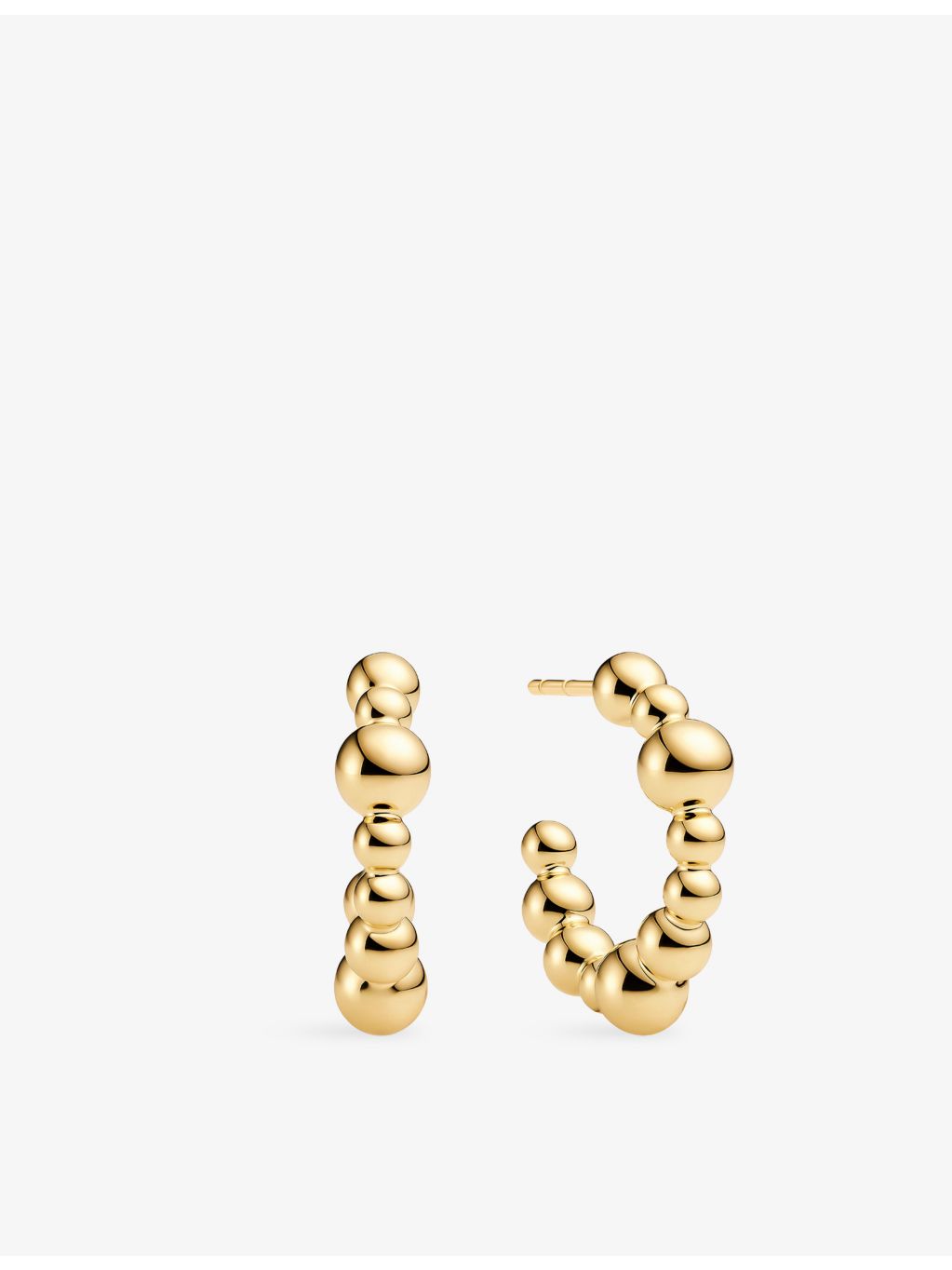 Sif Jakobs gold-plated silver hoop earrings, Bormio (British brand)