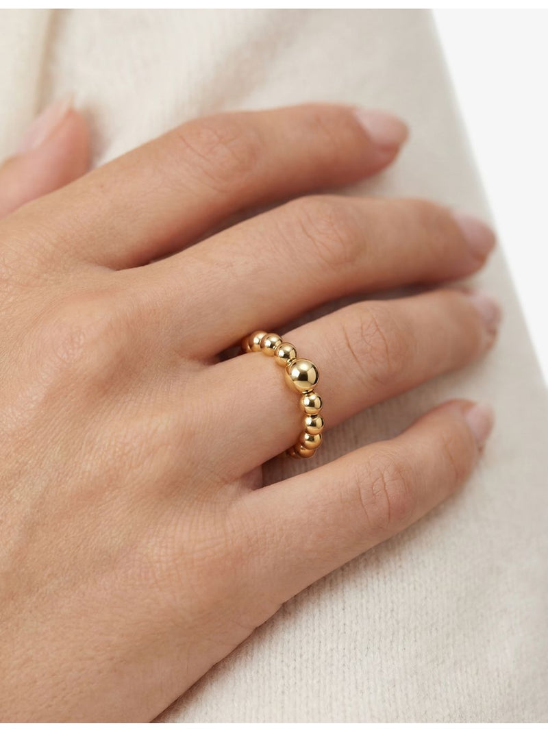 Sif Jakobs Bormio 18ct gold-plated sterling silver ring (British brand)