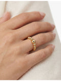 Sif Jakobs Bormio 18ct gold-plated sterling silver ring (British brand)