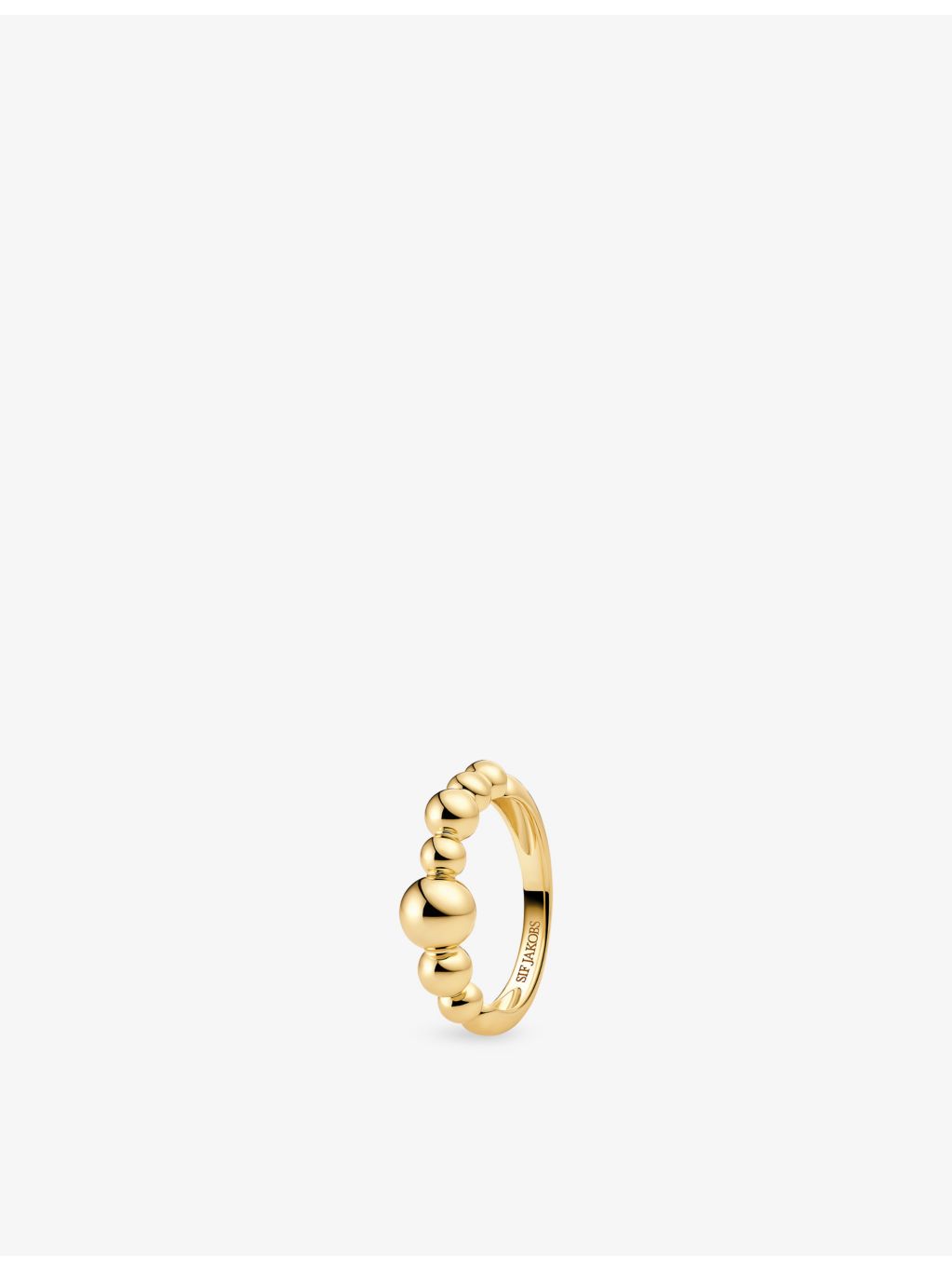 Sif Jakobs Bormio 18ct gold-plated sterling silver ring (British brand)