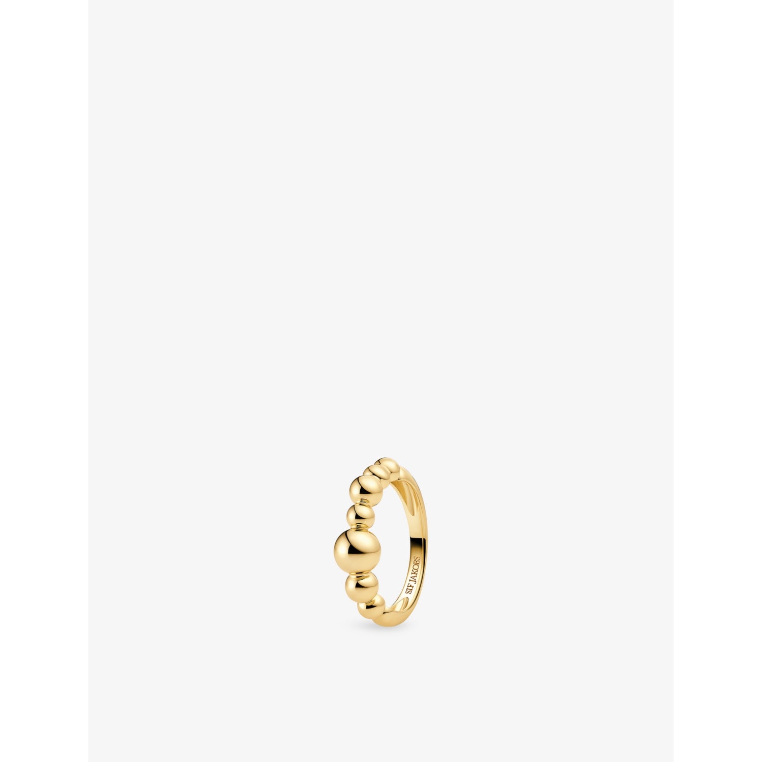Bormio 18ct Gold-Plated 925 Sterling-Silver Ring - K